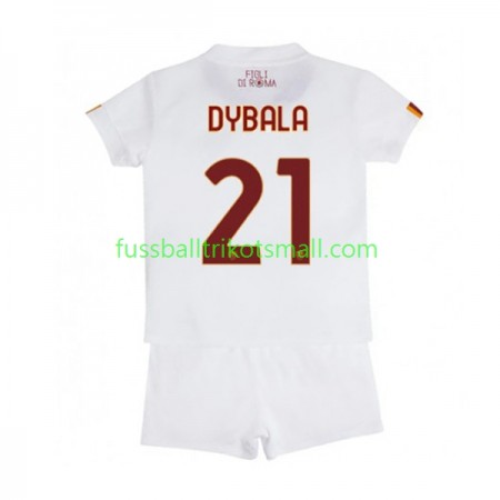 Fußballtrikots AS Rom Paulo Dybala 21 Kinder 2022-2023 Kurzarm Auswärts-trikot kaufen